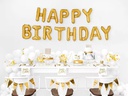 Partydeco Folienballon Happy Birthday 340 x 35 cm, Gold