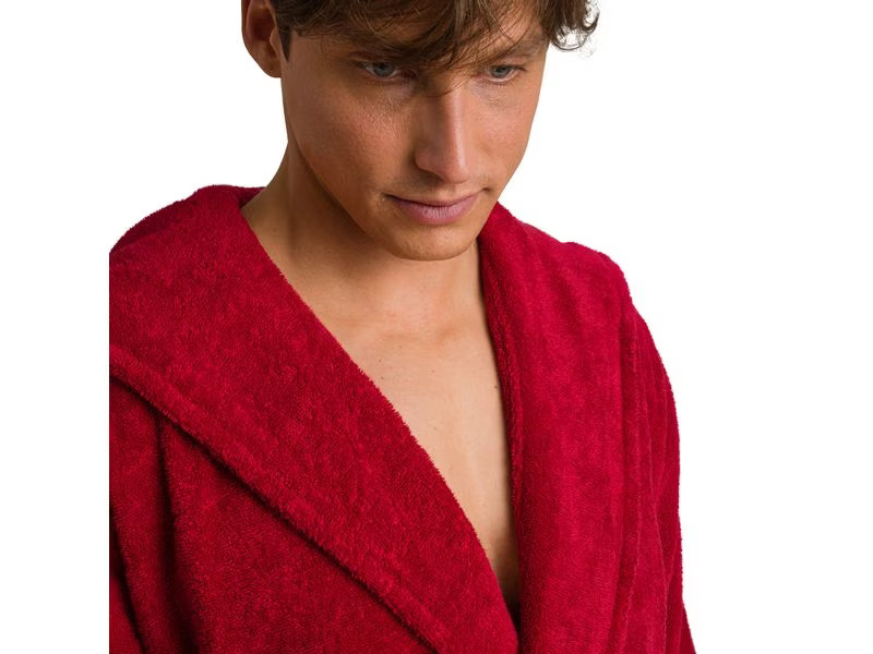 Möve Bademantel Superwuschel M, Rot