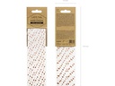 Partydeco Strohhalm Herzen 10 Stück, Rosegold/Weiss