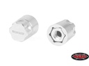 RC4WD Radmuttern M4 Rally Locking Hub Chrom, 2 Stück, 1:10