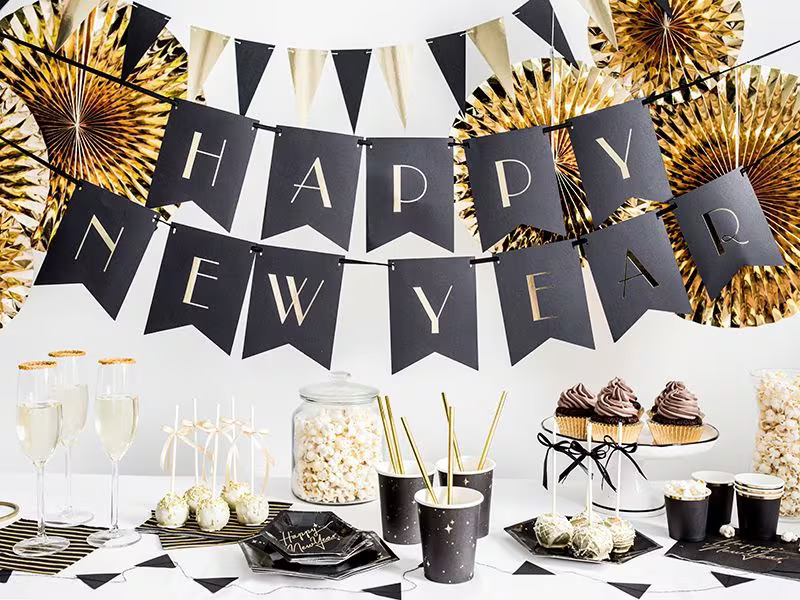 Partydeco Streudeko Kreise Gold