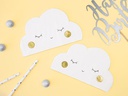 Partydeco Papierservietten Wolke 16 x 9.5 cm, 20 Stück
