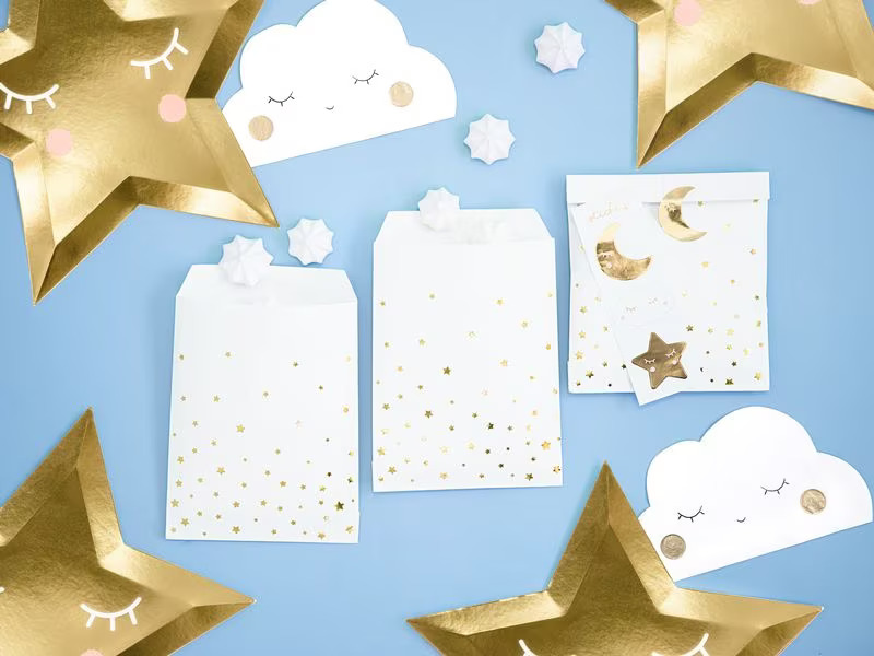 Partydeco Papierservietten Wolke 16 x 9.5 cm, 20 Stück
