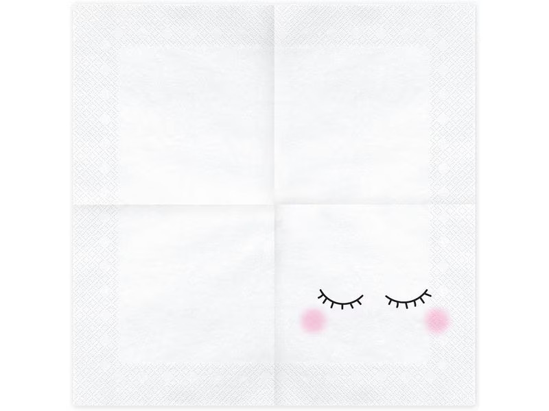 Partydeco Papierservietten Smiley 33 cm x 33 cm, 20 Stück