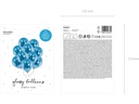 Partydeco Luftballon Uni Glossy 10 Stück, Blau, Ø 30 cm
