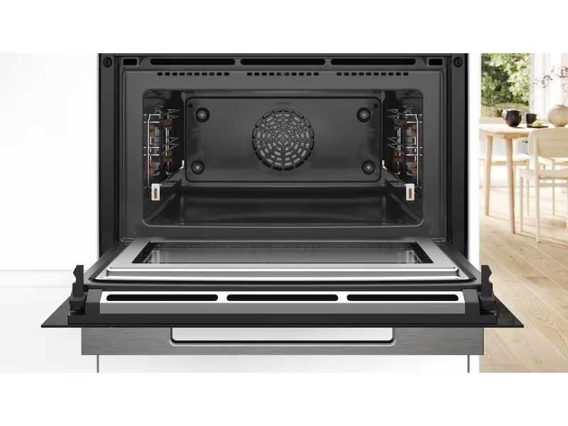 Bosch Einbaubackofen mit Mikrowelle CMG778NB1 Schwarz