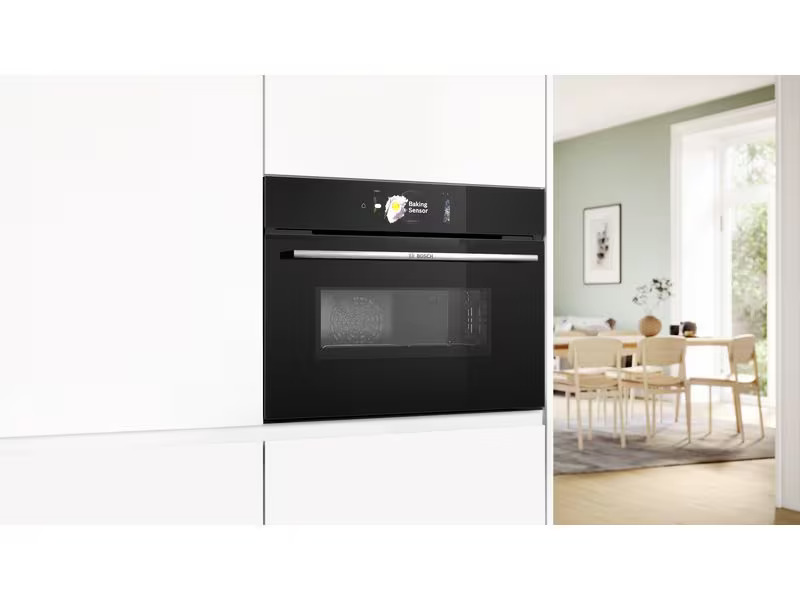 Bosch Einbaubackofen mit Mikrowelle CMG778NB1 Schwarz