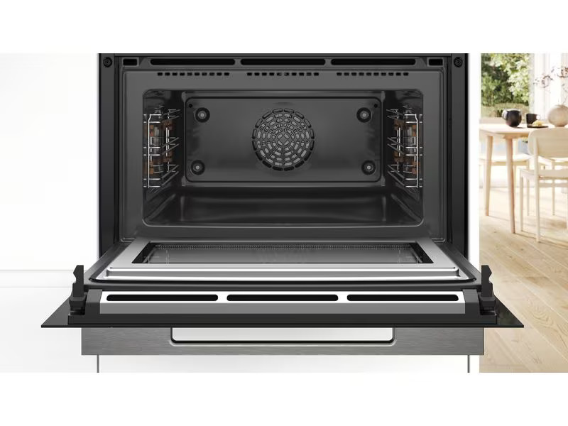 Bosch Einbaubackofen mit Mikrowelle CMG7761B1 Schwarz