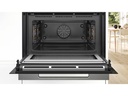 Bosch Einbaubackofen mit Mikrowelle CMG7761B1 Schwarz