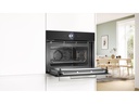 Bosch Einbaubackofen mit Mikrowelle CMG7761B1 Schwarz