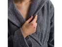 Möve Bademantel Superwuschel M, Stone Gray
