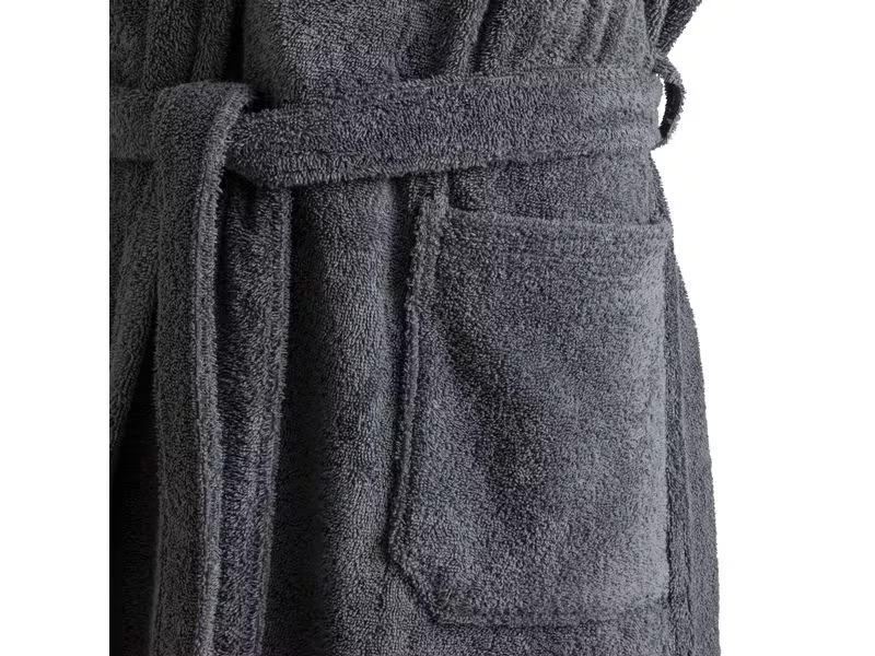 Möve Bademantel Superwuschel M, Stone Gray