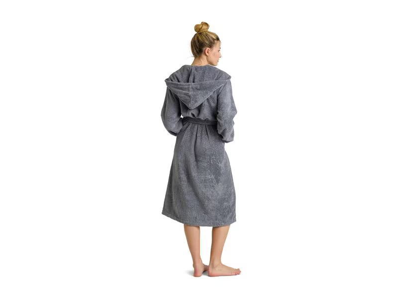Möve Bademantel Superwuschel M, Stone Gray