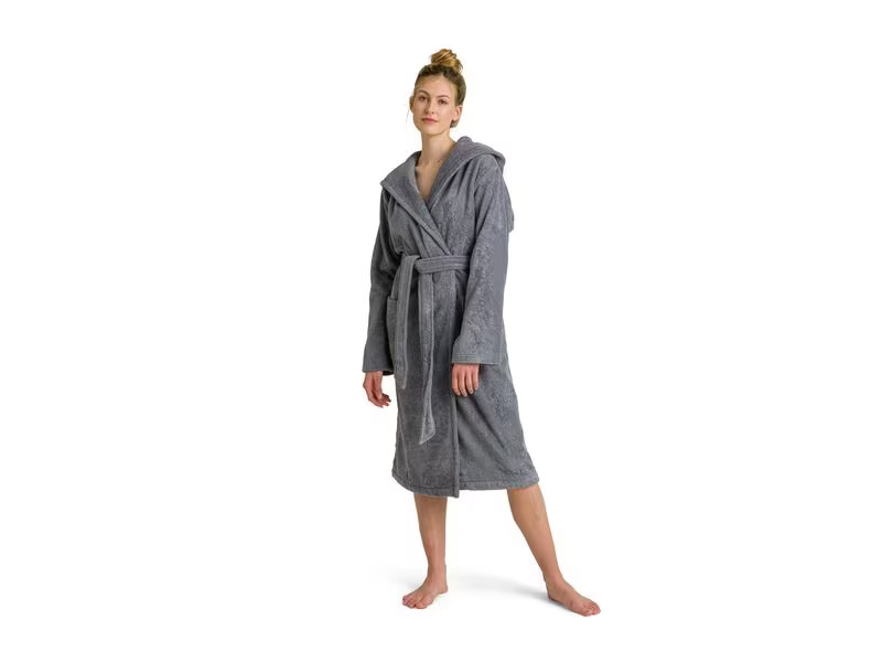 Möve Bademantel Superwuschel M, Stone Gray
