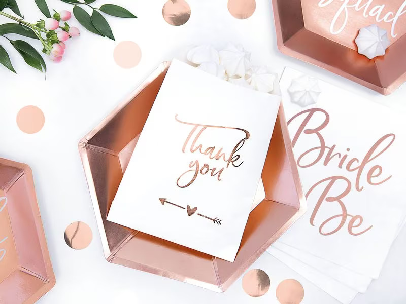 Partydeco Streudeko Kreise Roségold