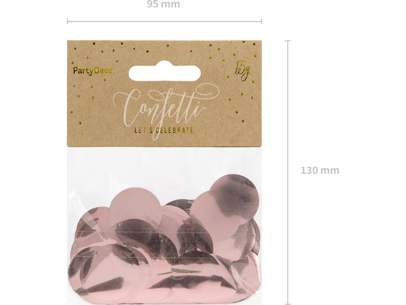 Partydeco Streudeko Kreise Roségold