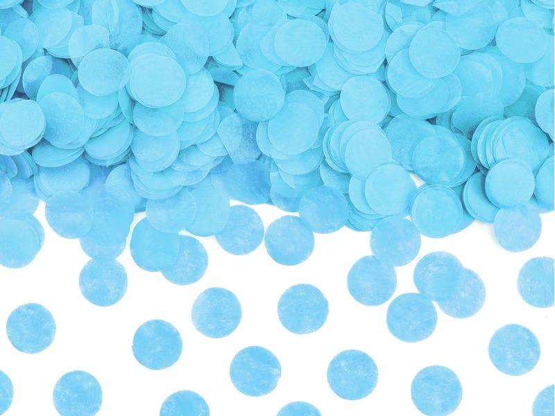Partydeco Streudeko Konfettikanone Boy/Girl Blau