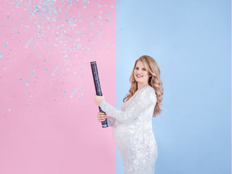 Partydeco Streudeko Konfettikanone Boy/Girl Blau