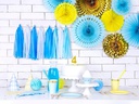 Partydeco Einwegteller Blau, 18 cm, 6 Stück
