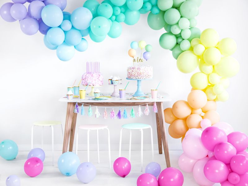 Partydeco Einwegteller Blau, 18 cm, 6 Stück