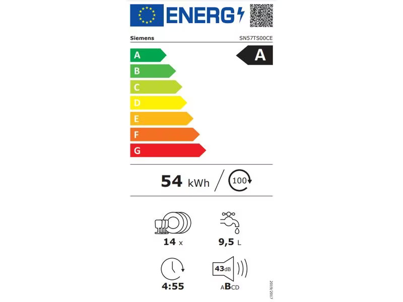 Siemens Einbaugeschirrspüler SN57TS00CE