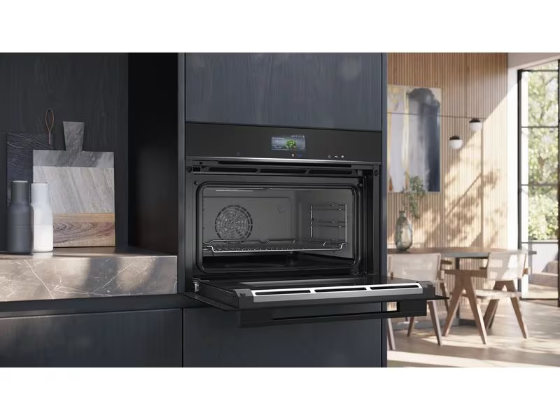 Siemens Einbaudampfbackofen CS756G1B1 Schwarz A+