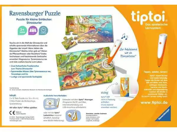 tiptoi Puzzle Dinosaurier