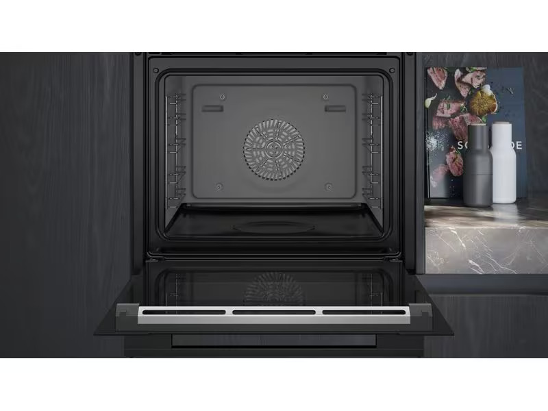 Siemens Einbaudampfbackofen iQ700 HS758G3B1C Schwarz A+