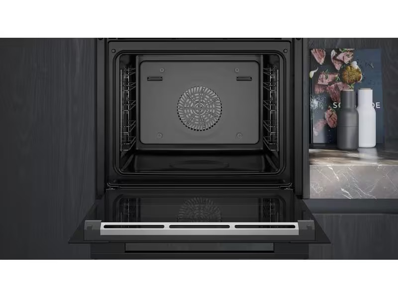 Siemens Einbaudampfbackofen iQ700 HS736G3B1C Schwarz A+