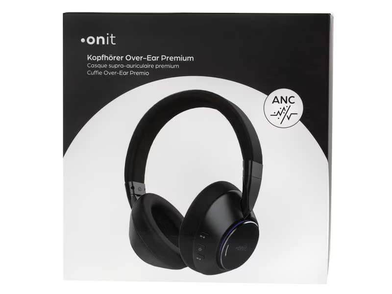 onit Wireless Over-Ear-Kopfhörer Premium Schwarz