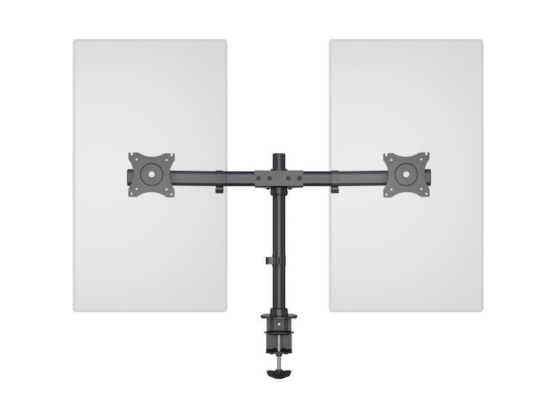 Multibrackets Tischhalterung Basic Dual bis 8 kg – Schwarz