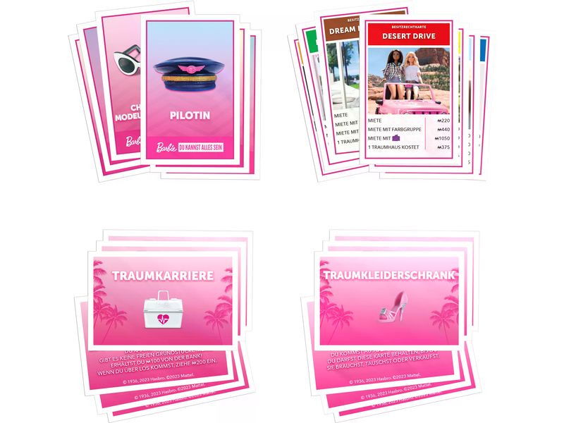 Hasbro Gaming Familienspiel Monopoly Barbie -DE-