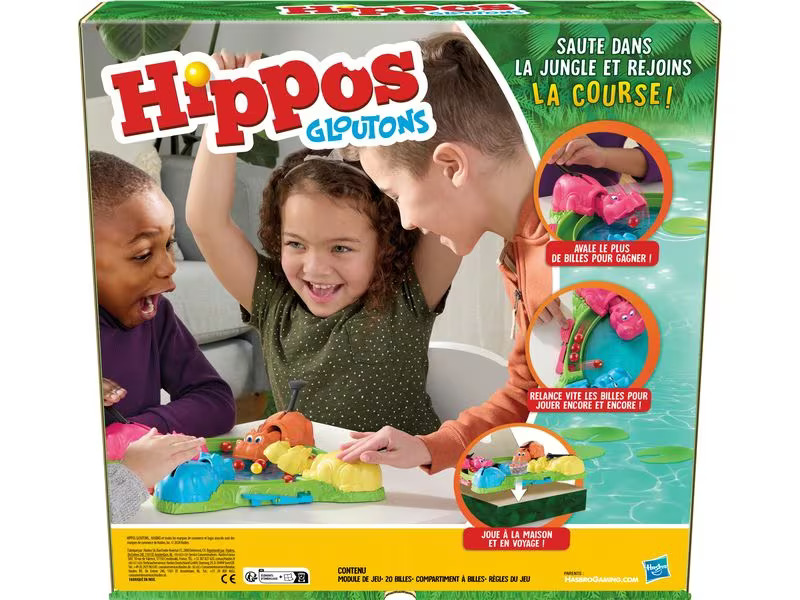 Hasbro Gaming Kinderspiel Hippos Gloutons -FR-