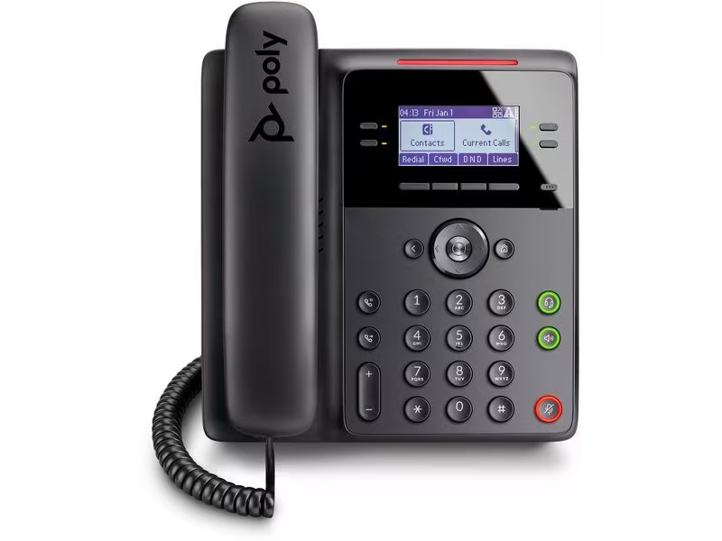 Poly Tischtelefon Edge B30 Schwarz, Google Voice