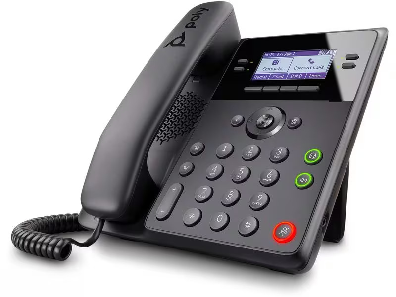 Poly Tischtelefon Edge B30 Schwarz, Google Voice