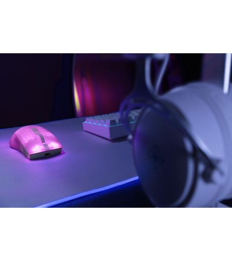DELTACO Gaming-Maus GAM-145-W Weiss/Trasparent