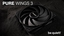 be quiet! PC-Lüfter Pure Wings 3 PWM high-speed 120 mm