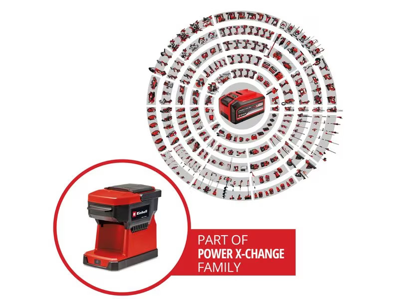 Einhell Filterkaffeemaschine TE-CF 18 Li-Solo Rot