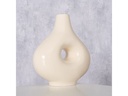Boltze Vase Abela 21 cm, Crème