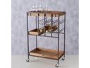 Boltze Bartrolley Minola 78 x 30 x 50 cm, Nature/Schwarz