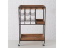 Boltze Bartrolley Minola 78 x 30 x 50 cm, Nature/Schwarz