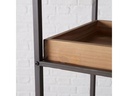 Boltze Bartrolley Minola 78 x 30 x 50 cm, Nature/Schwarz