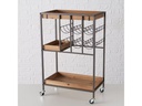 Boltze Bartrolley Minola 78 x 30 x 50 cm, Nature/Schwarz