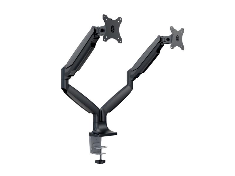 Multibrackets Tischhalterung Gas Spring Dual bis 9 kg – Schwarz