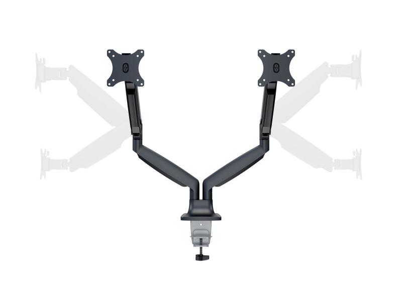 Multibrackets Tischhalterung Gas Spring Dual bis 9 kg – Schwarz