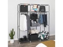 Songmics Regal 150 cm x 175 cm, Schwarz