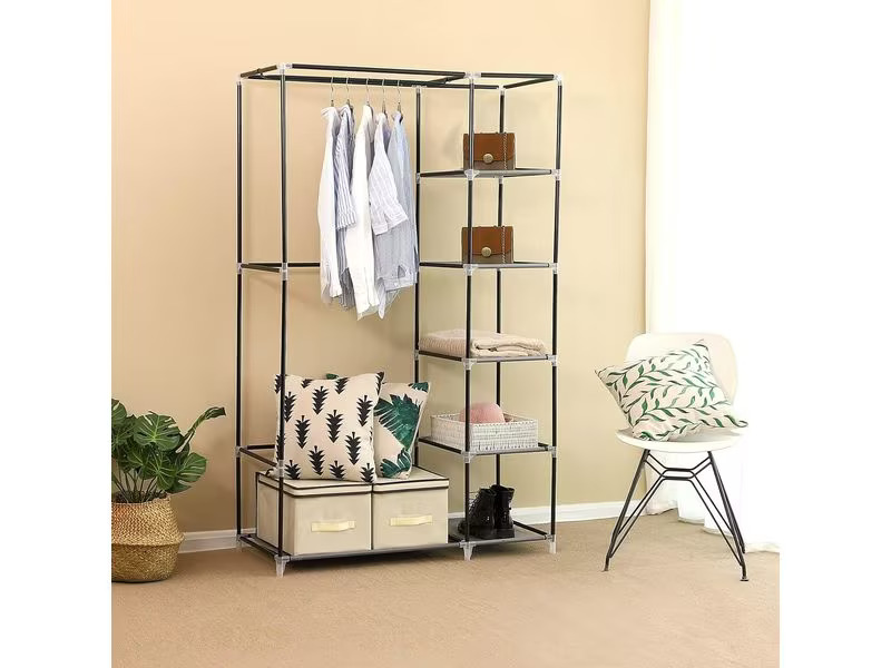 Songmics Regal 110 cm x 175 cm, Grau