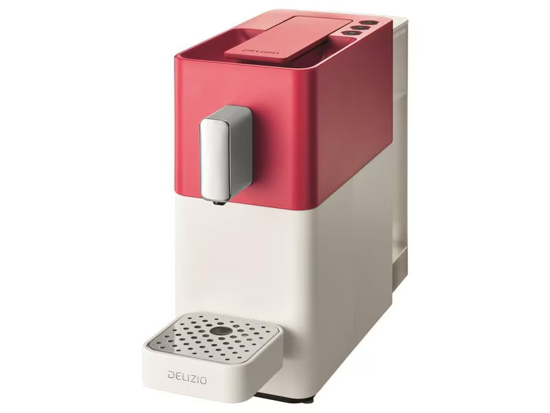 Delizio Kapselmaschine Carina Heart Rot/Weiss