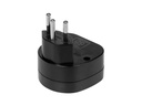 FURBER.power Reiseadapter Welt – CH, Schwarz