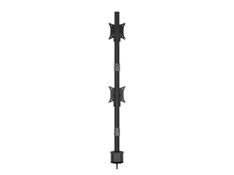 Multibrackets Tischhalterung Officeline Dual Vertical bis 8 kg – Schwarz